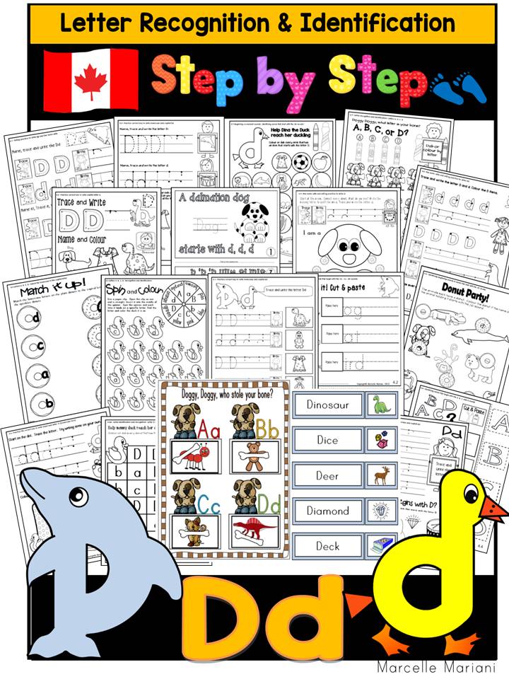 Letter of the week-LETTER D Activity PACK- letter recognition & identification