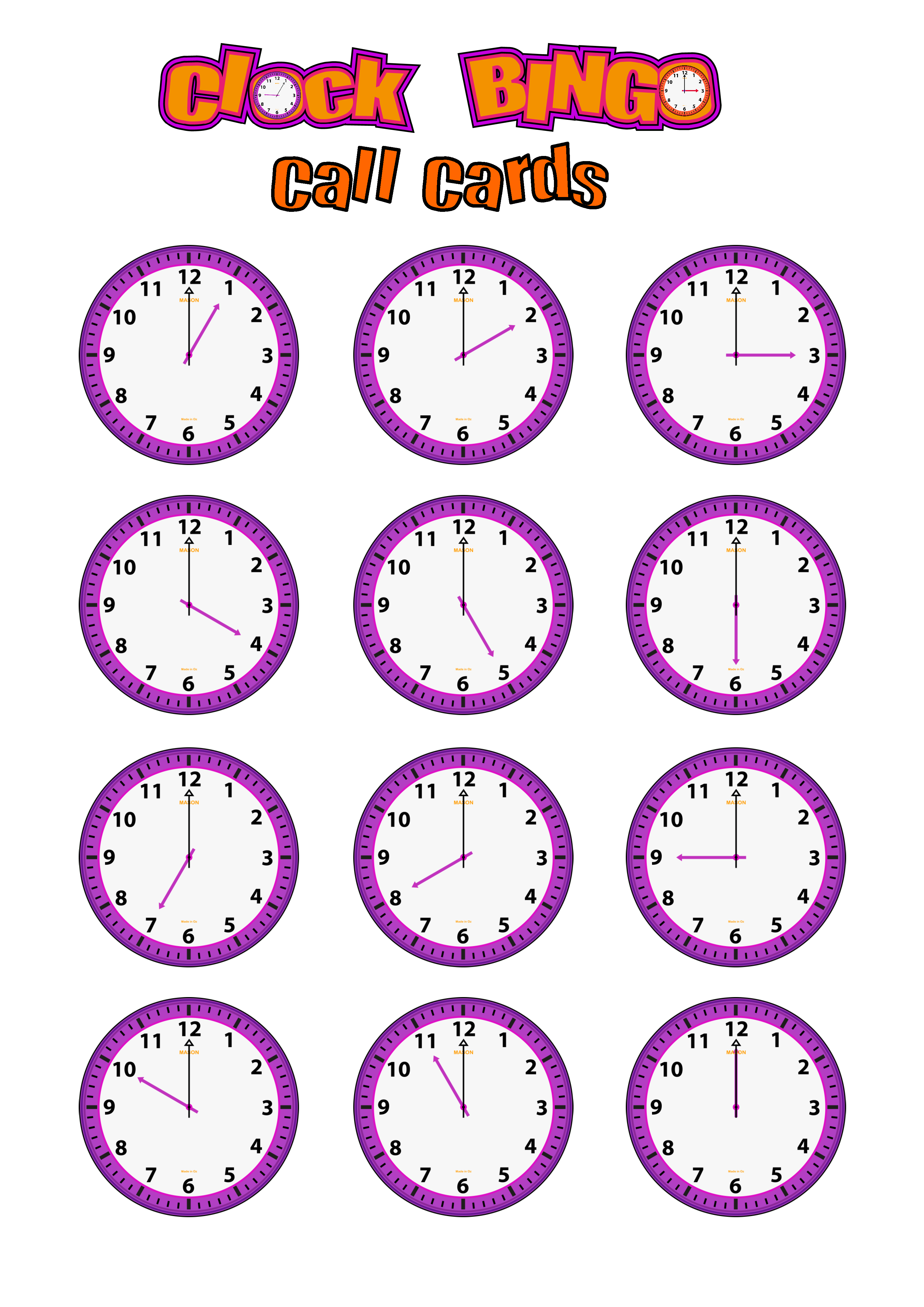 clock-bingo-on-the-hour-the-free-product-contains-8-bingo-cards