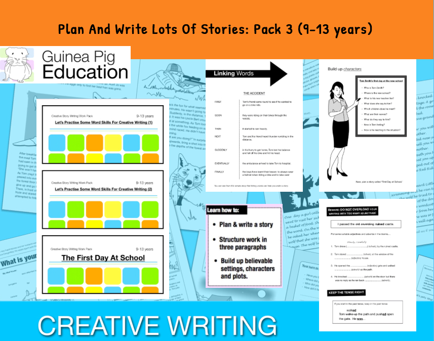 Plan And Write Lots Of Stories: Pack 3 (Creative Story Writing) 9-14 years