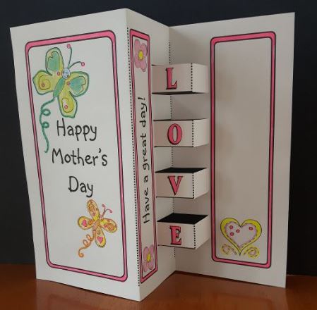 Mother's Day Crafts - Love POP-UP Card