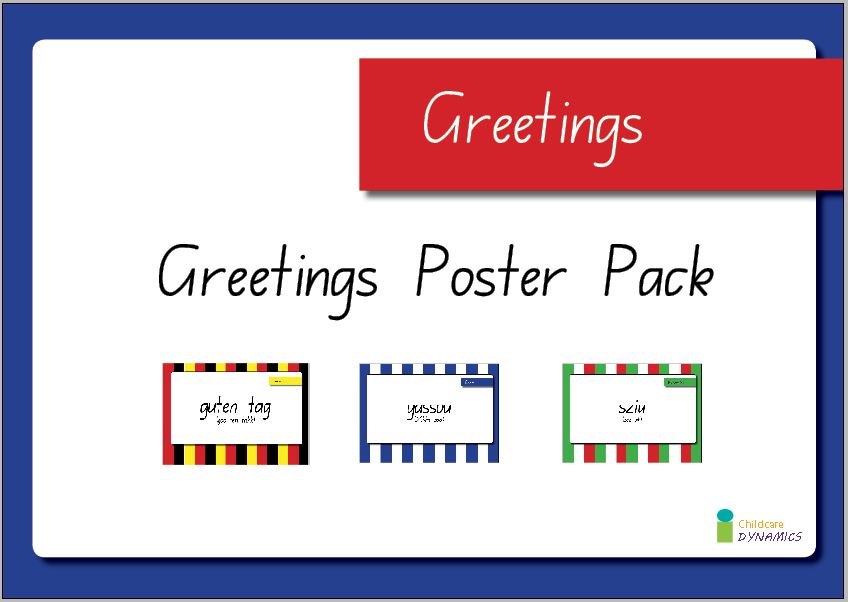 Greeting Displays- Multiple Languages