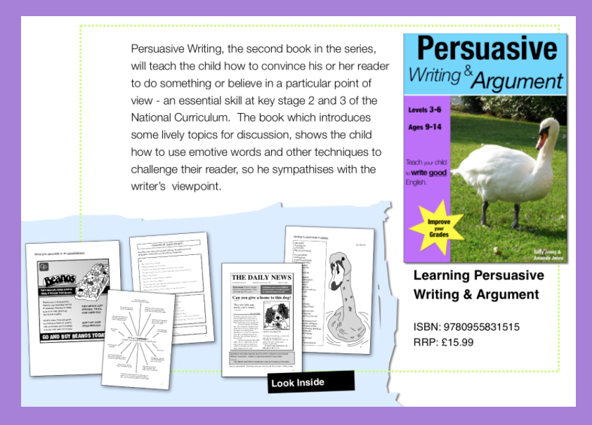 Learning Persuasive Writing And Argument (9-14 years)